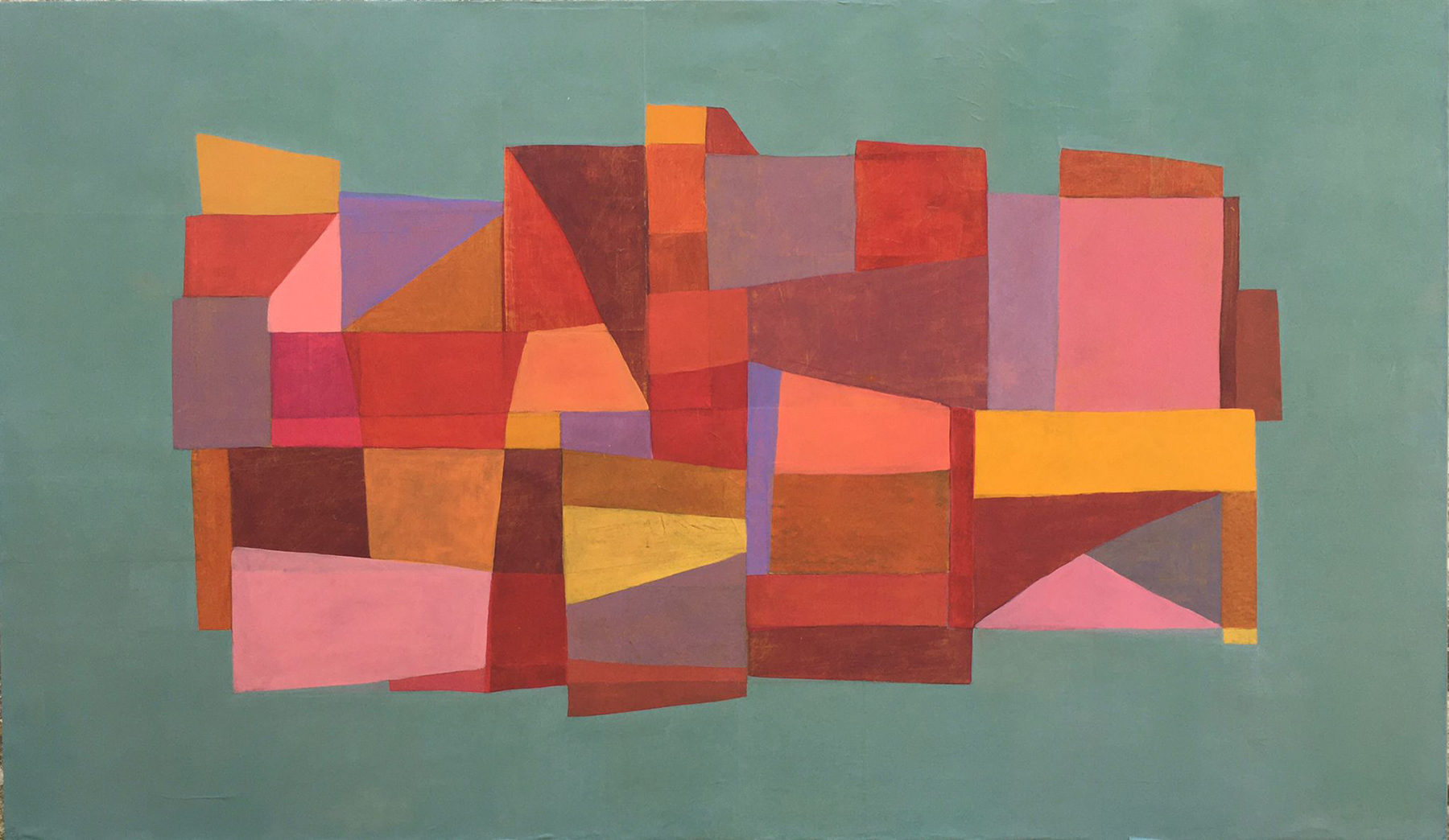 Familia - 2020 - óleo sobre papel y tela - 195 x 114 cm. Alicia Marsans